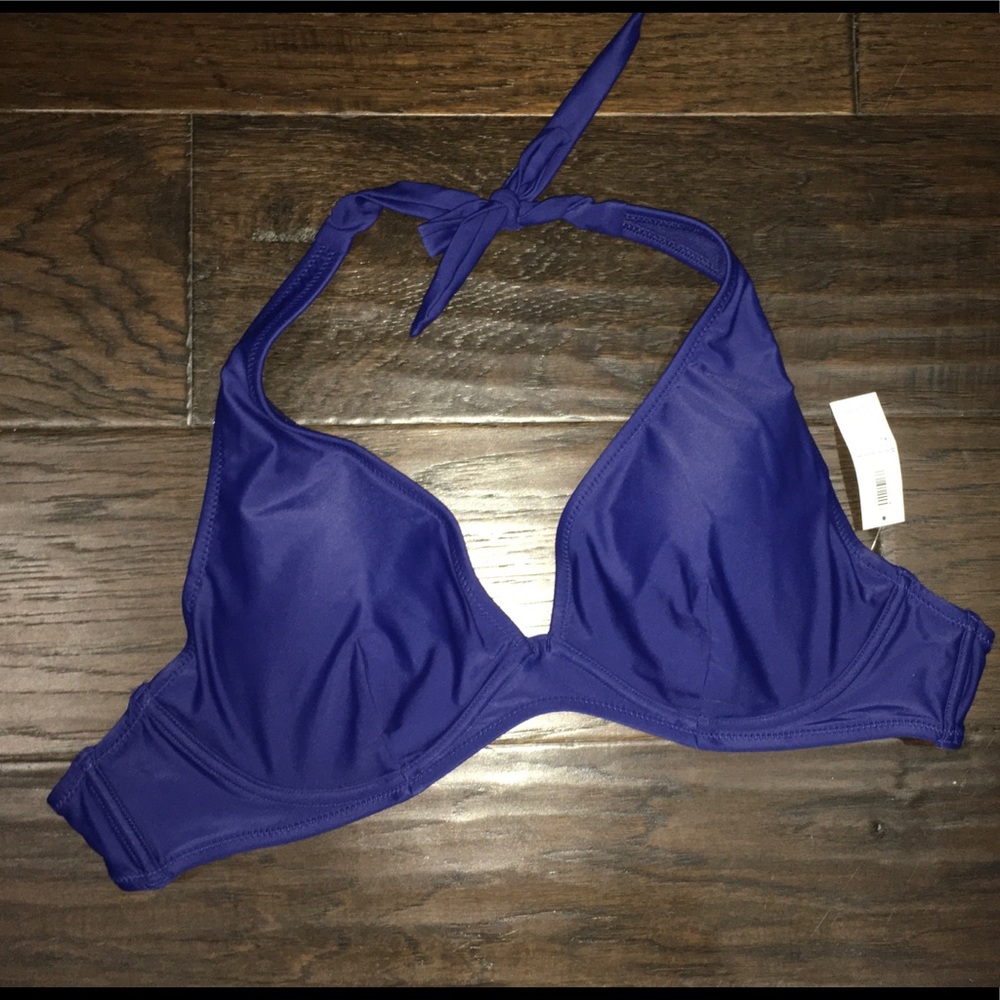 NWT 👙 Old Navy royal blue halter bikini top